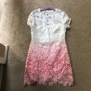 Pink and White Ombré Dress